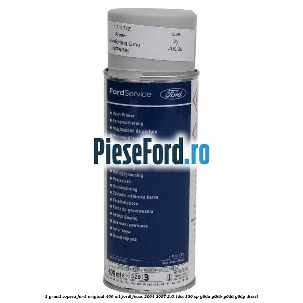 1 Grund vopsea Ford original 400 ML Ford Focus 2004-2007 2.0 TDCi 136 cp