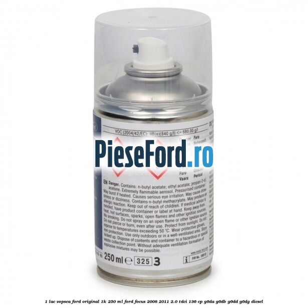 1 Lac vopsea Ford original 1K 250 ml Ford Focus 2008-2011 2.0 TDCi 136 cp G6DA, G6DB, G6DD, G6DG diesel