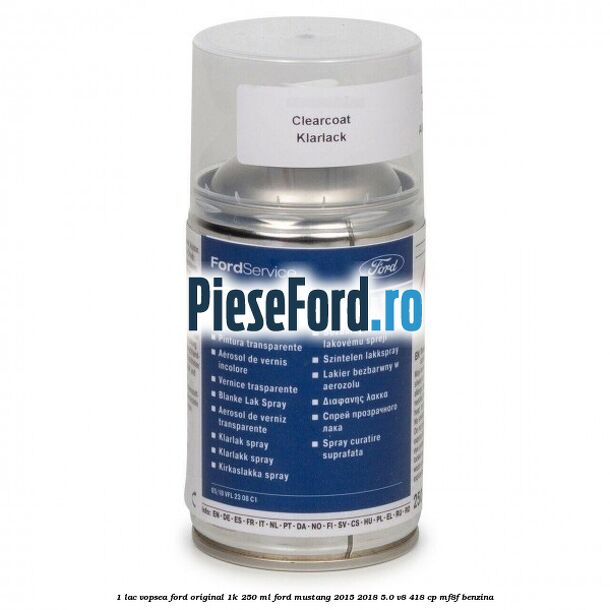 1 Lac vopsea Ford original 1K 250 ml Ford Mustang 2015-2018 5.0 V8 418 cp MF8F benzina