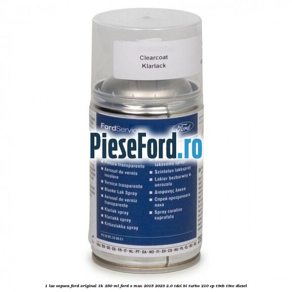 1 Lac vopsea Ford original 1K 250 ml Ford S-Max 2015-2023 2.0 TDCi BI-Turbo 210 cp T9CB, T9CC diesel