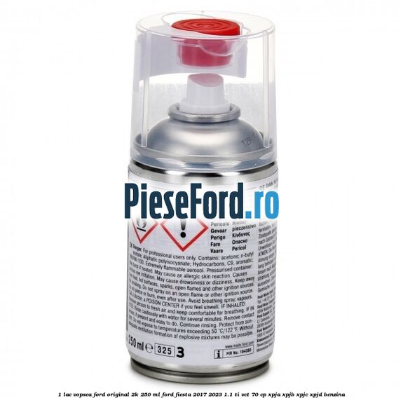 1 Lac vopsea Ford original 2K 250 ML Ford Fiesta 2017-2023 1.1 Ti-VCT 70 cp XPJA, XPJB, XPJC, XPJD benzina