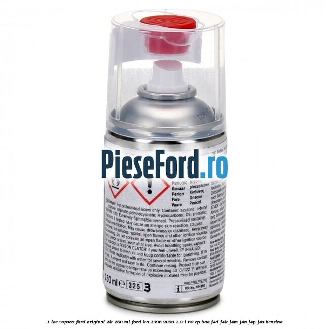 1 Lac vopsea Ford original 2K 250 ML Ford Ka 1996-2008 1.3 i 60 cp BAA, J4D, J4K, J4M, J4N, J4P, J4S benzina