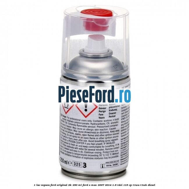 1 Lac vopsea Ford original 2K 250 ML Ford S-Max 2007-2014 1.6 TDCi 115 cp T1WA, T1WB diesel