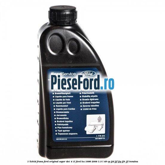 1 Lichid frana Ford original Super Dot 4 1L Ford Ka 1996-2008 1.3 i 49 cp JJD, JJF, JJG, JJH, JJL benzina