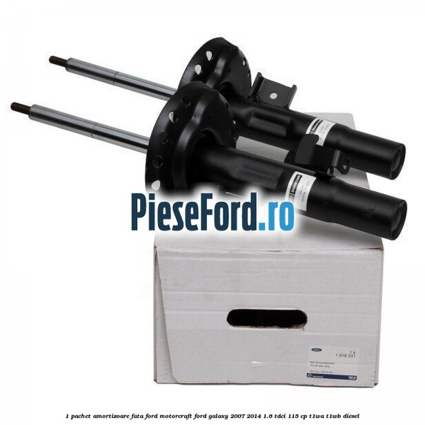 1 Pachet amortizoare fata Ford Motorcraft Ford Galaxy 2007-2014 1.6 TDCi 115 cp T1WA, T1WB diesel