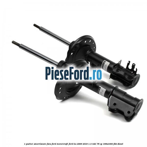 1 Pachet amortizoare fata Ford Motorcraft Ford Ka 2009-2016 1.3 TDCi 75 cp 169A1000, FD4 diesel