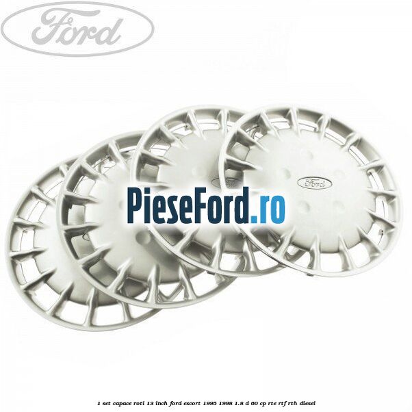 1 Set capace roti 13 inch Ford Escort 1995-1998 1.8 D 60 cp RTE, RTF, RTH diesel