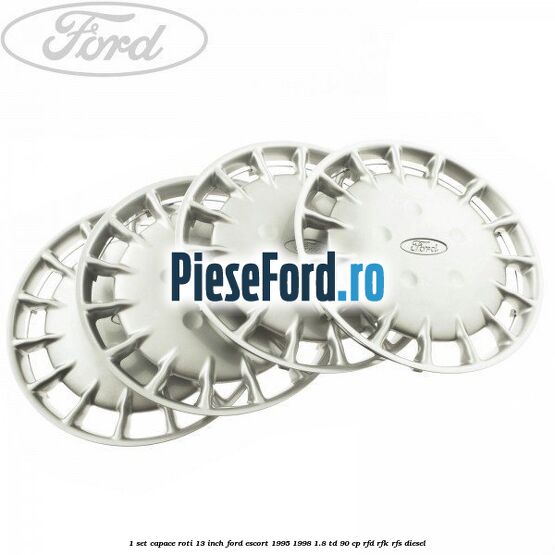 1 Set capace roti 13 inch Ford Escort 1995-1998 1.8 TD 90 cp RFD, RFK, RFS diesel