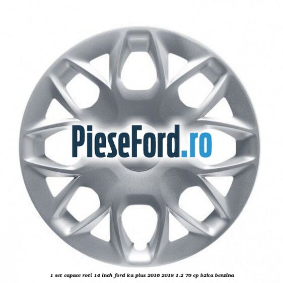 1 set capace roti 14 inch Ford Ka plus 2016-2018 1.2 70 cp B2KA benzina