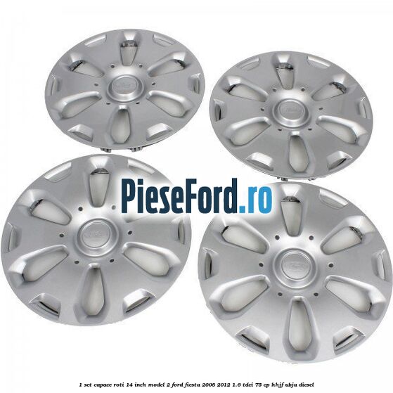 1 Set capace roti 14 inch model 2 Ford Fiesta 2008-2012 1.6 TDCi 75 cp