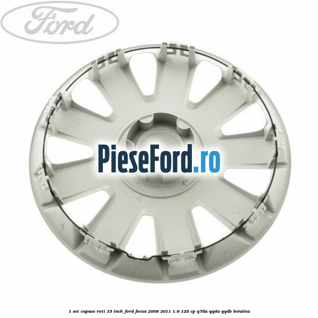 1 Set capace roti 15 inch Ford Focus 2008-2011 1.8 125 cp Q7DA, QQDA, QQDB benzina