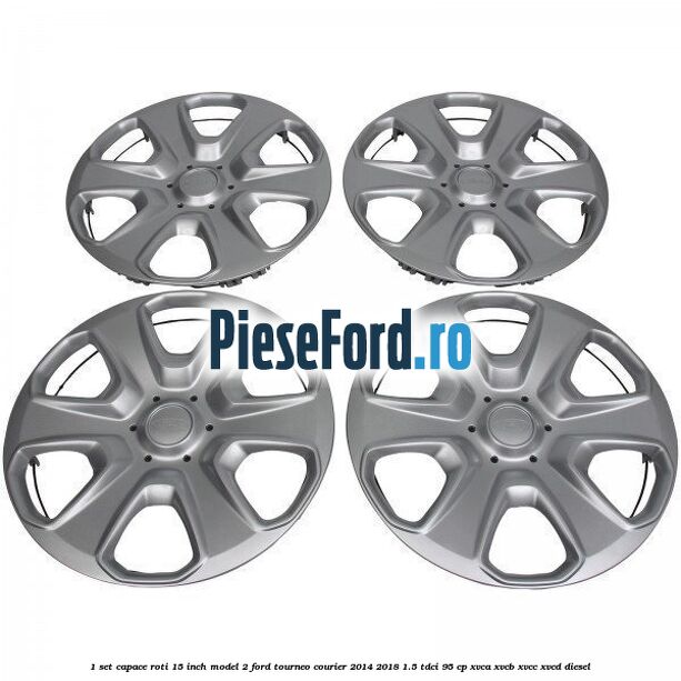 1 Set capace roti 15 inch model 2 Ford Tourneo Courier 2014-2018 1.5 TDCi 95 cp