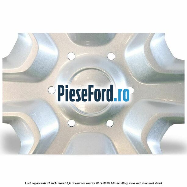 1 Set capace roti 15 inch model 2 Ford Tourneo Courier 2014-2018 1.5 TDCi 95 cp XVCA, XVCB, XVCC, XVCD diesel