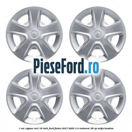 1 Set capace roti 16 inch Ford Fiesta 2017-2023 1.0 EcoBoost 95 cp