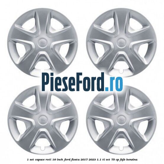 1 Set capace roti 16 inch Ford Fiesta 2017-2023 1.1 Ti-VCT 75 cp
