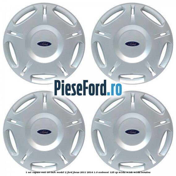 1 Set capace roti 16 inch model 2 Ford Focus 2011-2014 1.0 EcoBoost 125 cp M1DA, M1DC, M1DD benzina