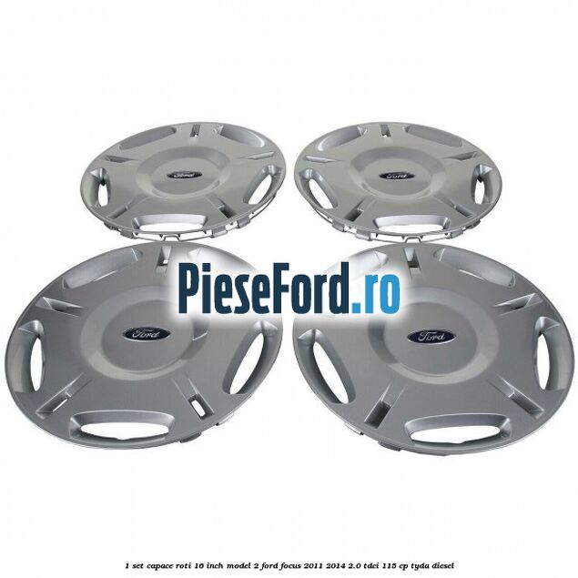 1 Set capace roti 16 inch model 2 Ford Focus 2011-2014 2.0 TDCi 115 cp TYDA diesel