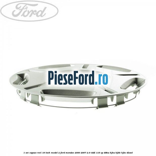1 Set capace roti 16 inch model 2 Ford Mondeo 2000-2007 2.0 TDDI 115 cp D6BA, HJBA, HJBB, HJBC diesel