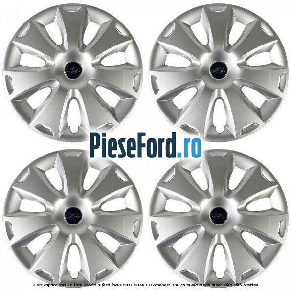 1 Set capace roti 16 inch model 3 Ford Focus 2011-2014 1.0 EcoBoost 100 cp