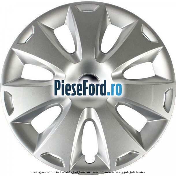 1 Set capace roti 16 inch model 3 Ford Focus 2011-2014 1.6 EcoBoost 182 cp JTDA, JTDB benzina