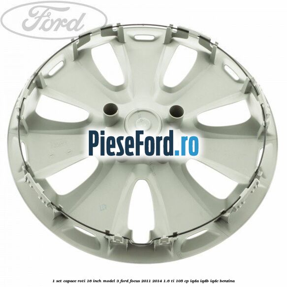 1 Set capace roti 16 inch model 3 Ford Focus 2011-2014 1.6 Ti 105 cp IQDA, IQDB, IQDC benzina