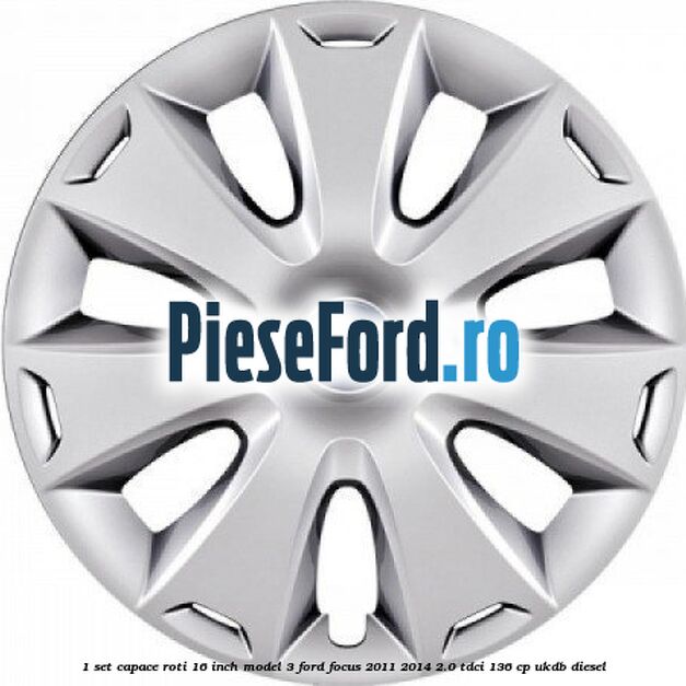 1 Set capace roti 16 inch model 3 Ford Focus 2011-2014 2.0 TDCi 136 cp UKDB diesel
