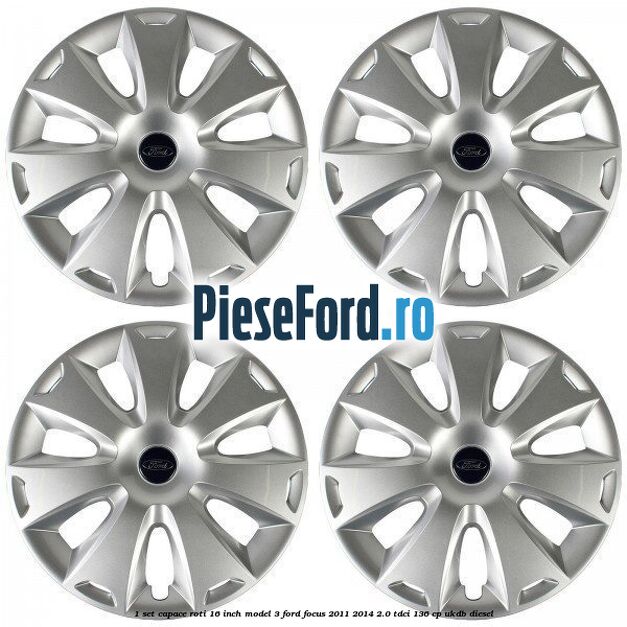 1 Set capace roti 16 inch model 3 Ford Focus 2011-2014 2.0 TDCi 136 cp