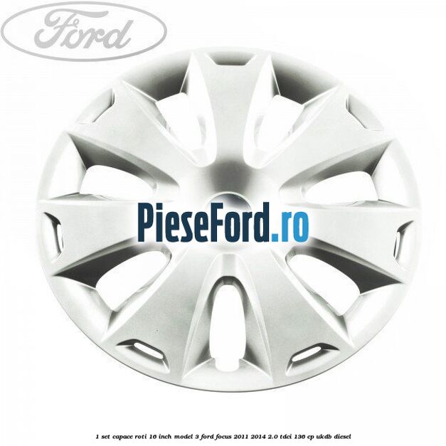 1 Set capace roti 16 inch model 3 Ford Focus 2011-2014 2.0 TDCi 136 cp UKDB diesel