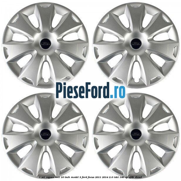 1 Set capace roti 16 inch model 3 Ford Focus 2011-2014 2.0 TDCi 140 cp