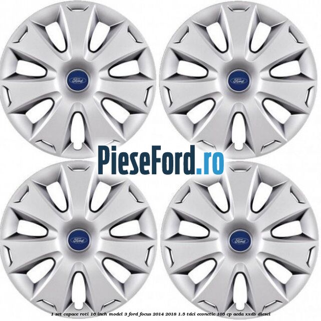 1 Set capace roti 16 inch model 3 Ford Focus 2014-2018 1.5 TDCi ECOnetic 105 cp 1 Set capace roti 16 inch model 3 Ford Focus 2014-2018 1.5 TDCi ECOnetic 105 cp AEDA, XXDB diesel