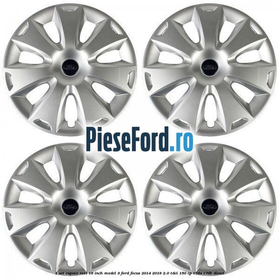 1 Set capace roti 16 inch model 3 Ford Focus 2014-2018 2.0 TDCi 150 cp