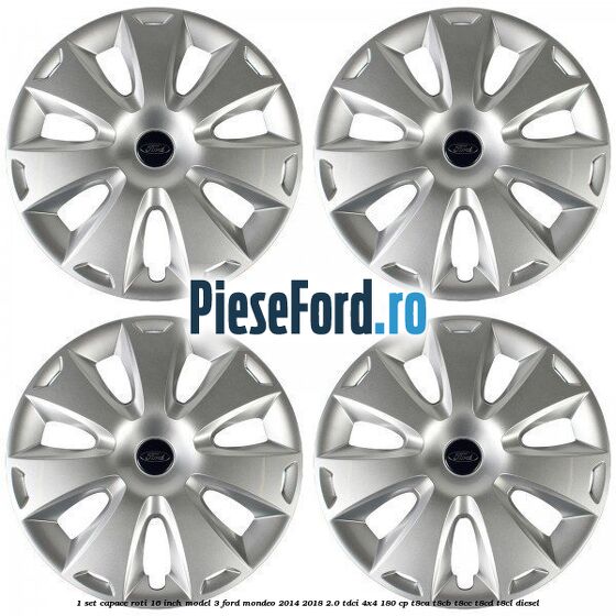 1 Set capace roti 16 inch model 3 Ford Mondeo 2014-2018 2.0 TDCi 4x4 180 cp
