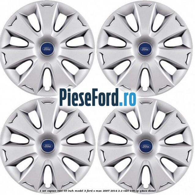 1 Set capace roti 16 inch model 3 Ford S-Max 2007-2014 2.2 TDCi 175 cp Q4WA diesel