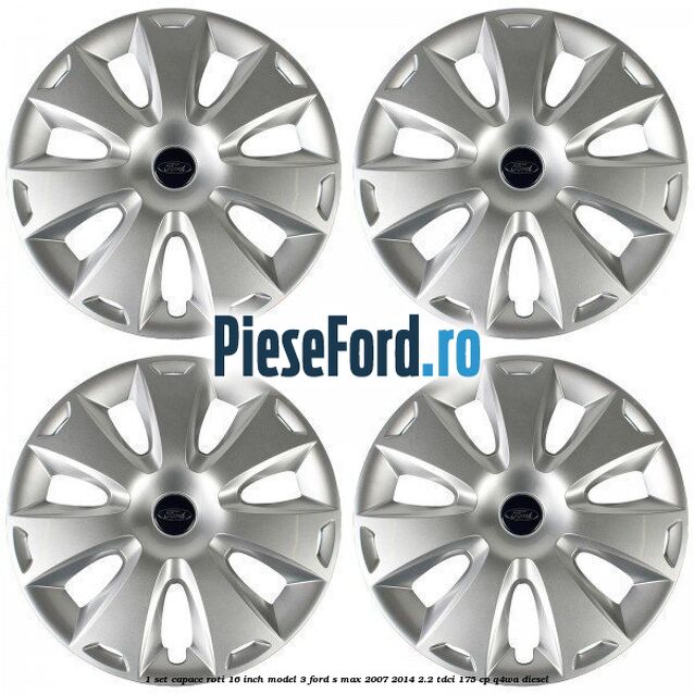 1 Set capace roti 16 inch model 3 Ford S-Max 2007-2014 2.2 TDCi 175 cp