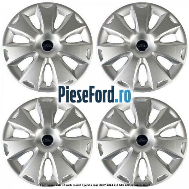 1 Set capace roti 16 inch model 3 Ford S-Max 2007-2014 2.2 TDCi 200 cp KNWA diesel