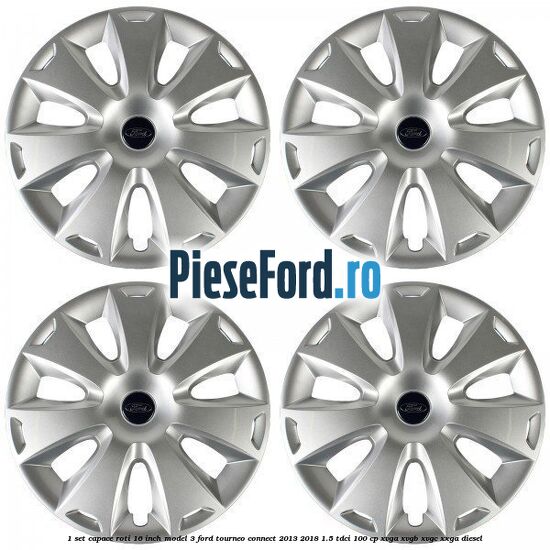 1 Set capace roti 16 inch model 3 Ford Tourneo Connect 2013-2018 1.5 TDCi 100 cp
