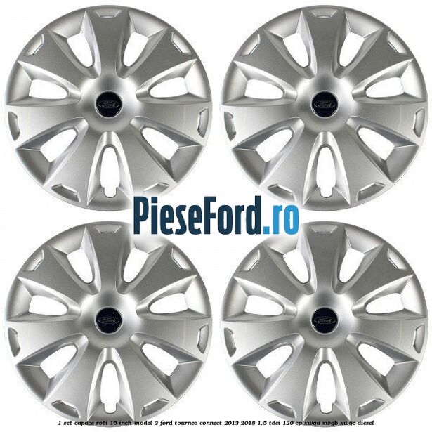 1 Set capace roti 16 inch model 3 Ford Tourneo Connect 2013-2018 1.5 TDCi 120 cp