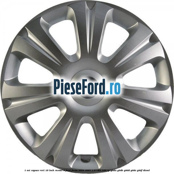 1 Set capace roti 16 inch model 5 Ford Focus 2004-2007 1.6 TDCi 109 cp G8DA, G8DB, G8DD, G8DE, G8DF diesel