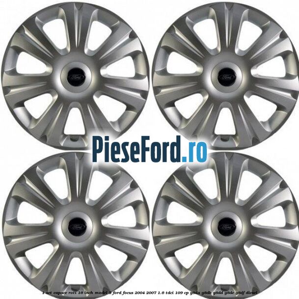 1 Set capace roti 16 inch model 5 Ford Focus 2004-2007 1.6 TDCi 109 cp