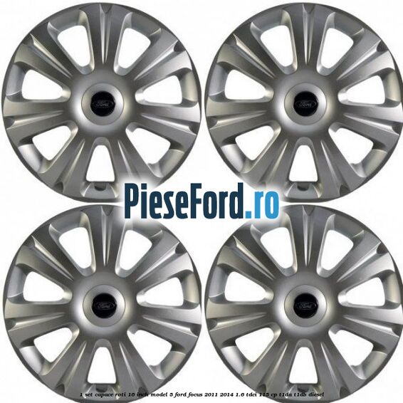1 Set capace roti 16 inch model 5 Ford Focus 2011-2014 1.6 TDCi 115 cp