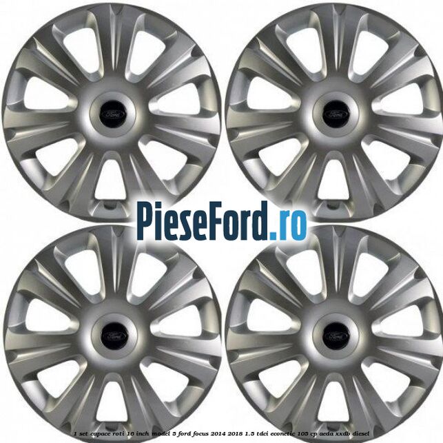 1 Set capace roti 16 inch model 5 Ford Focus 2014-2018 1.5 TDCi ECOnetic 105 cp