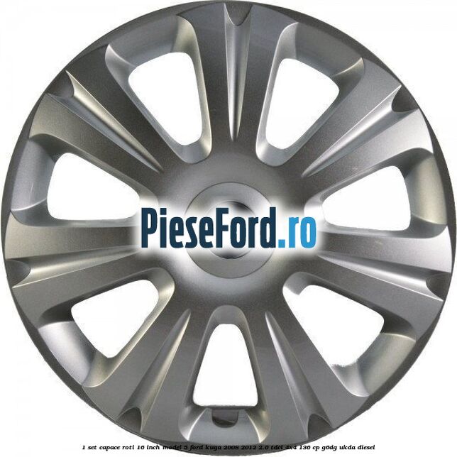 1 Set capace roti 16 inch model 5 Ford Kuga 2008-2012 2.0 TDCi 4x4 136 cp G6DG, UKDA diesel