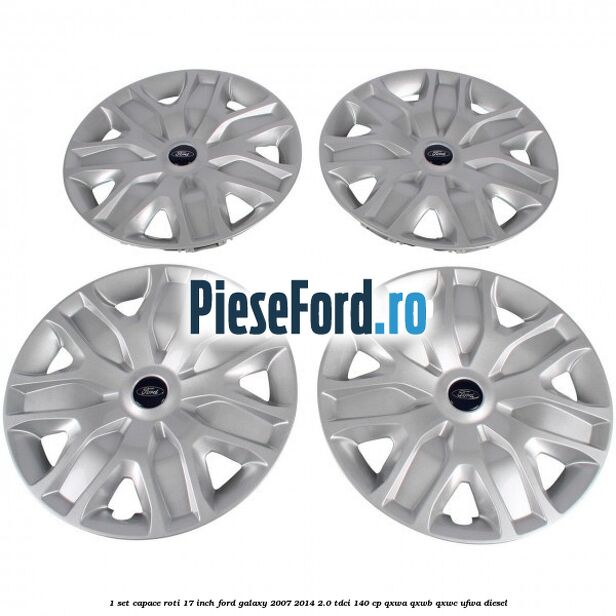 1 Set capace roti 17 inch Ford Galaxy 2007-2014 2.0 TDCi 140 cp QXWA, QXWB, QXWC, UFWA diesel