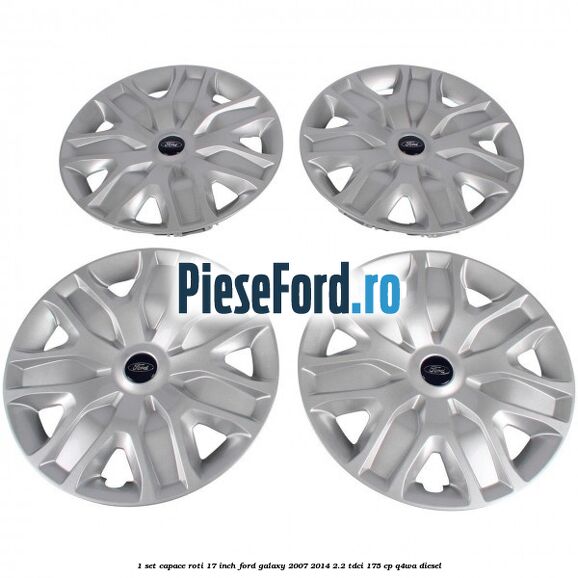 1 Set capace roti 17 inch Ford Galaxy 2007-2014 2.2 TDCi 175 cp Q4WA diesel