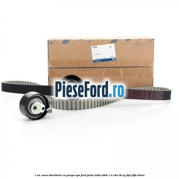 1 Set curea distributie cu pompa apa Ford Fiesta 2002-2005 1.4 TDCi 68 cp 1 Set curea distributie cu pompa apa Ford Fiesta 2002-2005 1.4 TDCi 68 cp F6JA, F6JB diesel