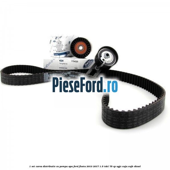 1 Set curea distributie cu pompa apa Ford Fiesta 2013-2017 1.5 TDCi 75 cp UGJC, XUJA, XUJB diesel