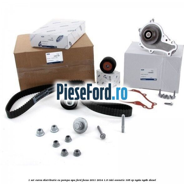 1 Set curea distributie cu pompa apa Ford Focus 2011-2014 1.6 TDCi ECOnetic 105 cp NGDA, NGDB diesel