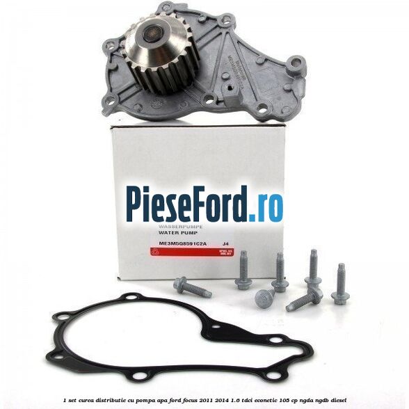 1 Set curea distributie cu pompa apa Ford Focus 2011-2014 1.6 TDCi ECOnetic 105 cp NGDA, NGDB diesel