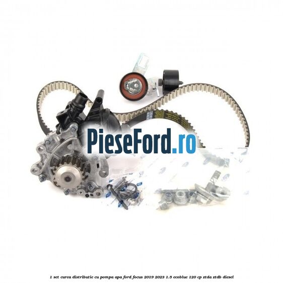 1 Set curea distributie cu pompa apa Ford Focus 2019-2023 1.5 EcoBlue 120 cp ZTDA, ZTDB diesel