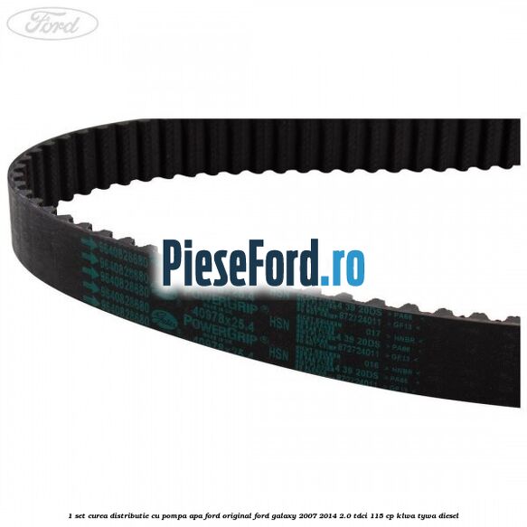 1 Set curea distributie cu pompa apa Ford original Ford Galaxy 2007-2014 2.0 TDCi 115 cp KLWA, TYWA diesel